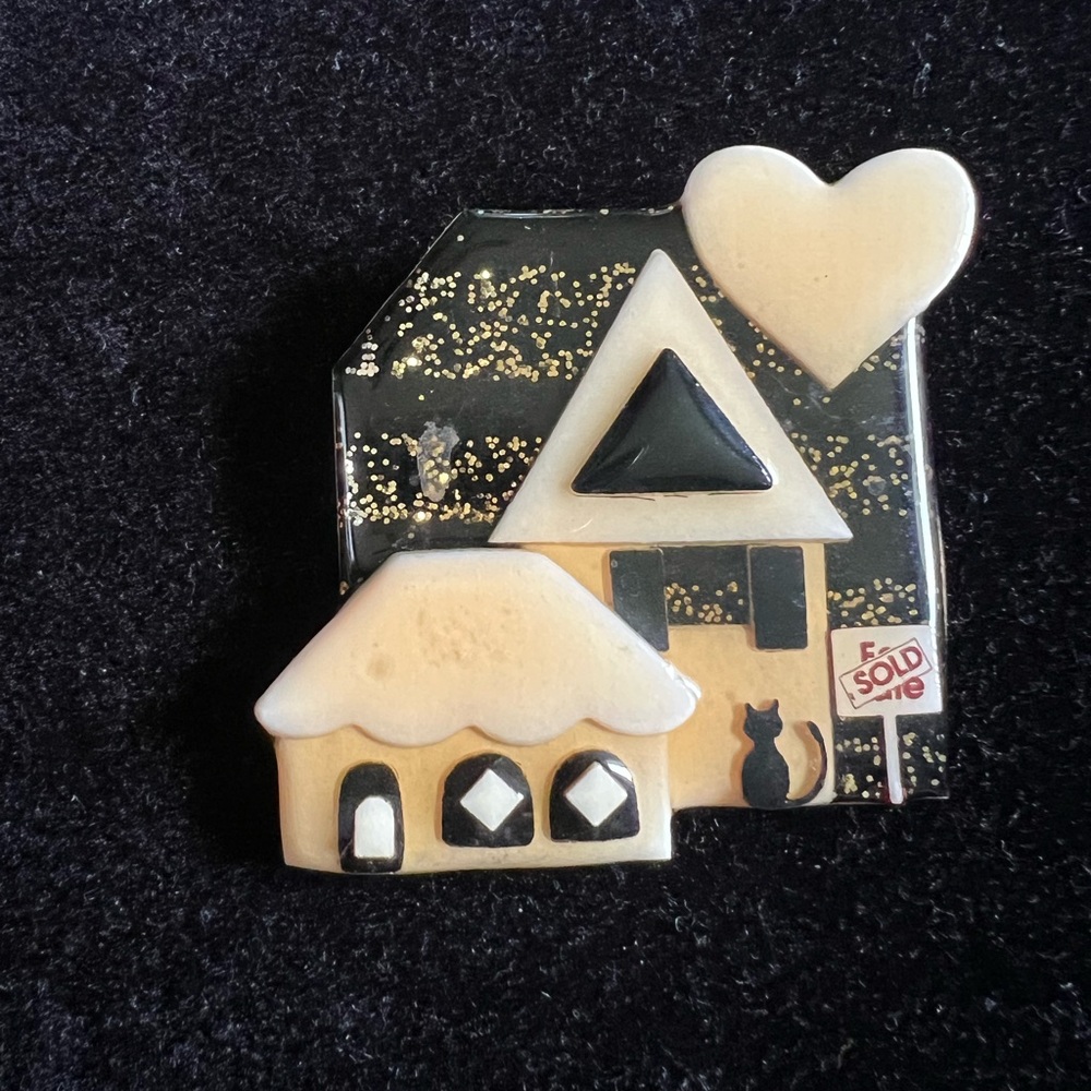 House Pins by Lucinda Vintage Pin